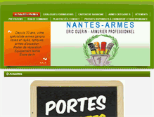 Tablet Screenshot of nantesarmes.fr